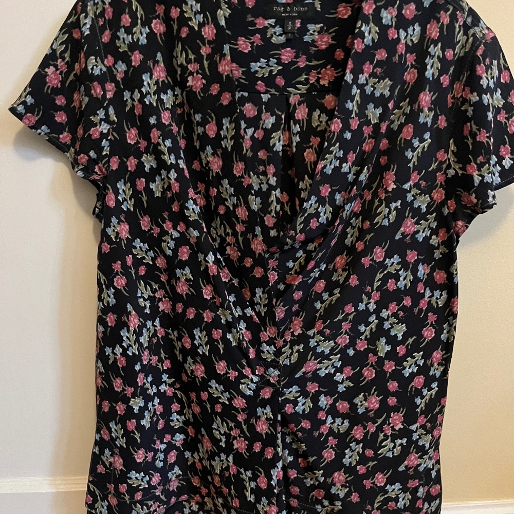 Women’s floral Rag & Bone blouse